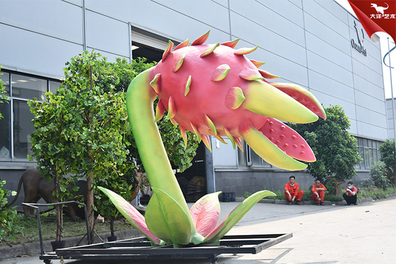 食人花，仿真火龍果，大型植物模型制作