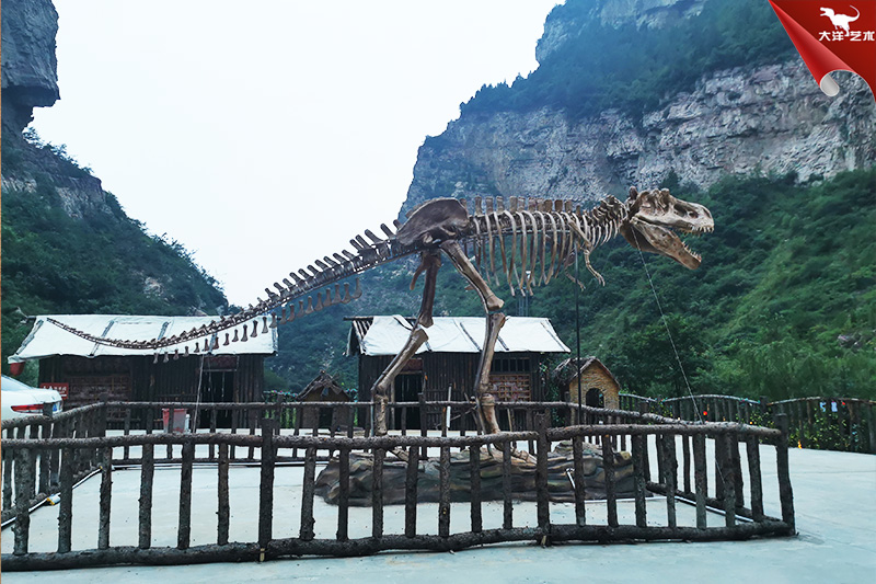 恐龍化石骨架，霸王龍化石骨架