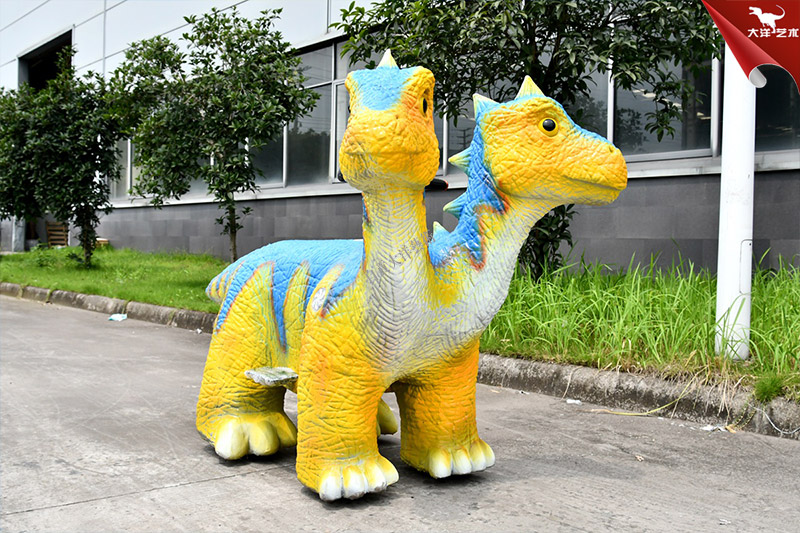 雙頭電動(dòng)恐龍車，恐龍兒童游樂車